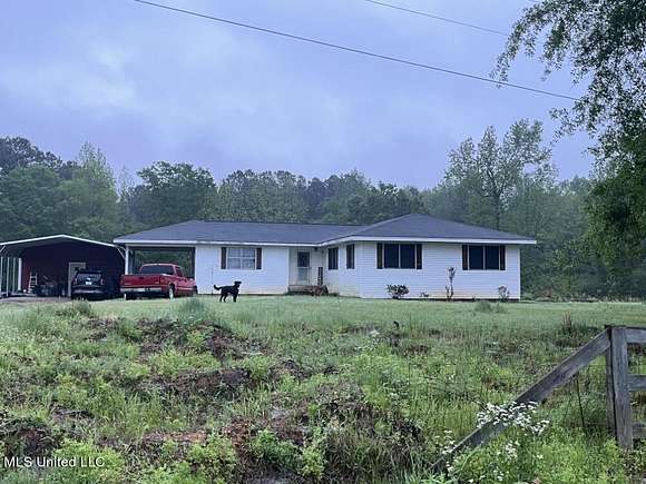7.7 Acres of Residential Land with Home for Sale in Noxapater, Mississippi