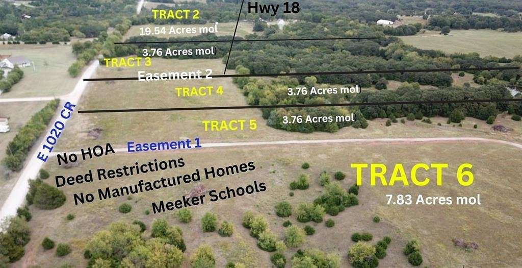 5 Acres of Residential Land for Sale in Meeker, Oklahoma