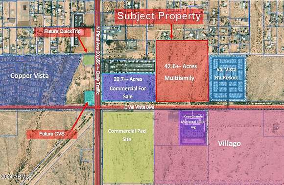 21.3 Acres of Commercial Land for Sale in Casa Grande, Arizona
