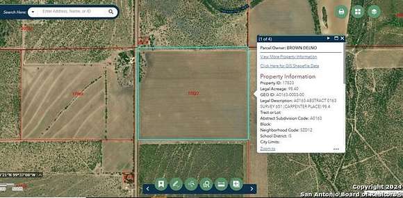 98 Acres of Recreational Land & Farm for Sale in Sabinal, Texas