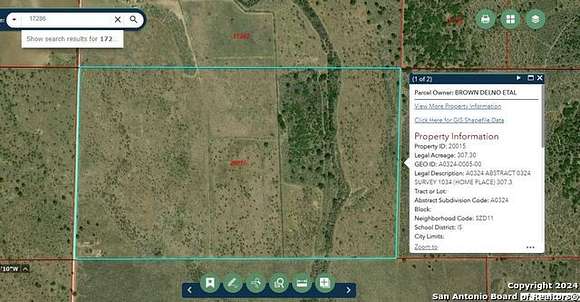 307 Acres of Recreational Land & Farm for Sale in Sabinal, Texas