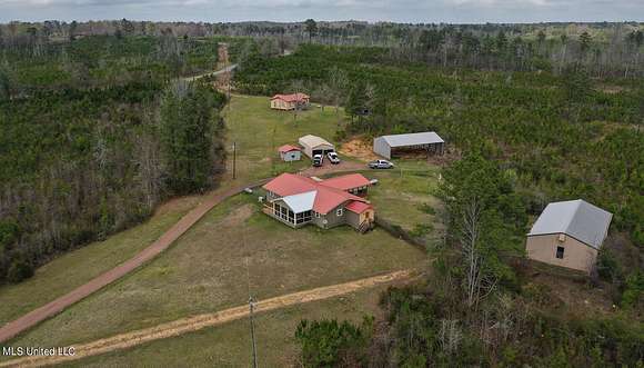 298 Acres of Land with Home for Sale in Braxton, Mississippi
