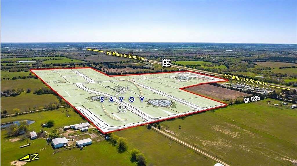 64.6 Acres of Improved Agricultural Land for Sale in Savoy, Texas