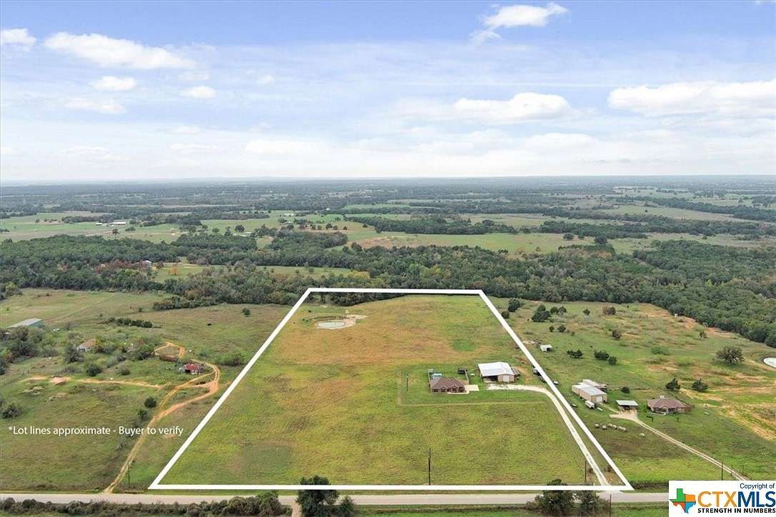 19.56 Acres of Land with Home for Sale in Thorndale, Texas