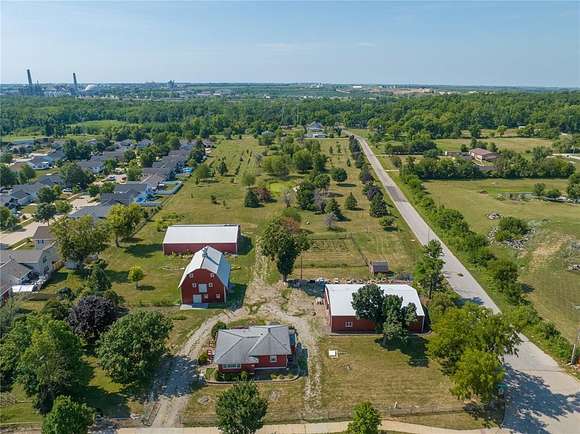 10.5 Acres of Land with Home for Sale in Cedar Rapids, Iowa