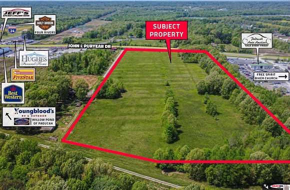 19.8 Acres of Commercial Land for Sale in Paducah, Kentucky