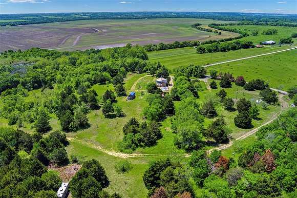 28.3 Acres of Recreational Land with Home for Sale in Ennis, Texas