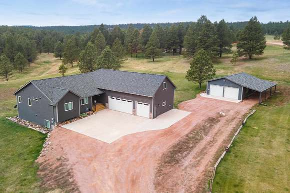 5 Acres of Residential Land with Home for Sale in Hermosa, South Dakota