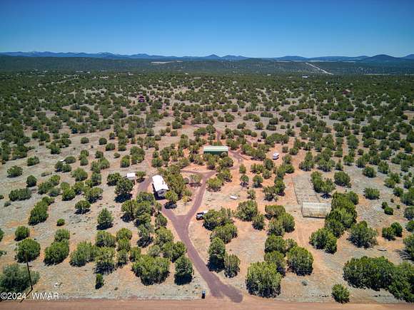 4.6 Acres of Residential Land with Home for Sale in Concho, Arizona