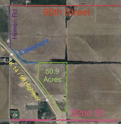 50.9 Acres of Recreational Land for Sale in Nickerson, Kansas