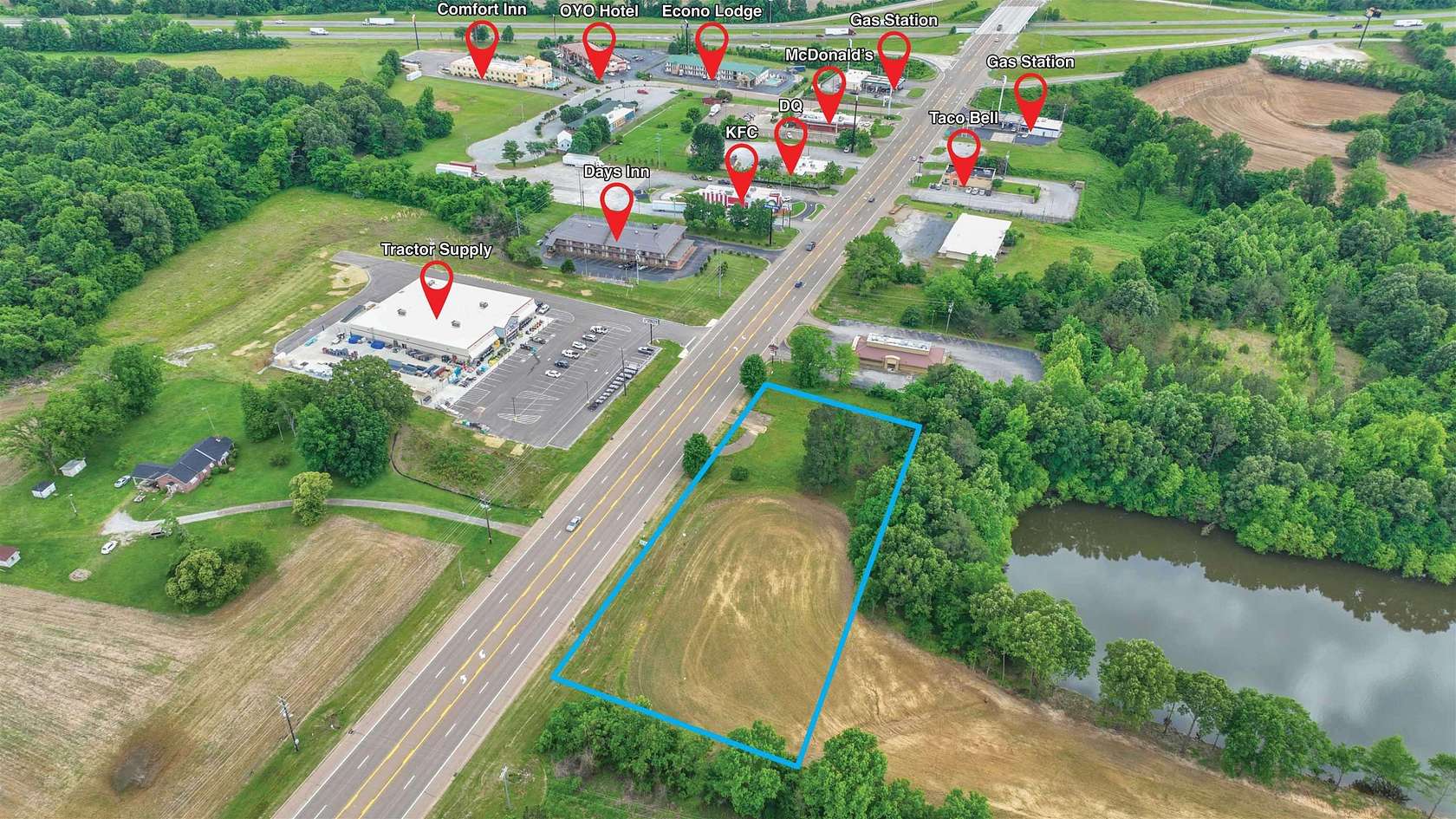 3 Acres of Commercial Land for Sale in Brownsville, Tennessee