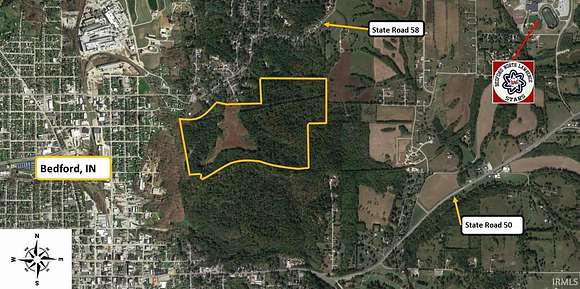 165 Acres of Land for Sale in Bedford, Indiana