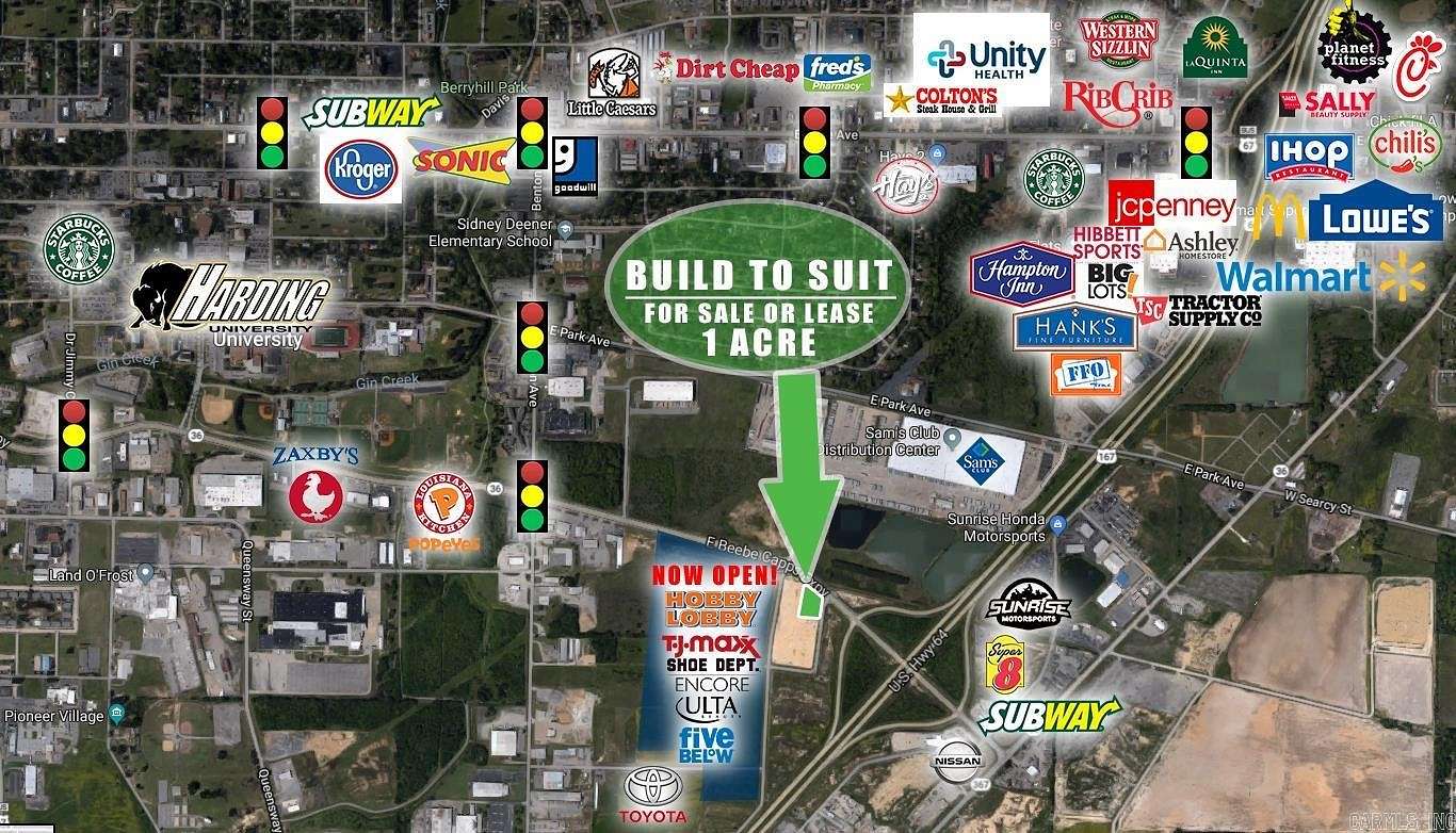 1 Acre of Commercial Land for Sale in Searcy, Arkansas