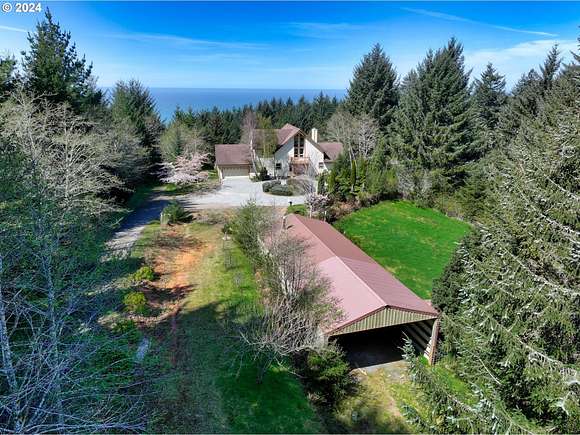 5.72 Acres of Land with Home for Sale in Brookings, Oregon