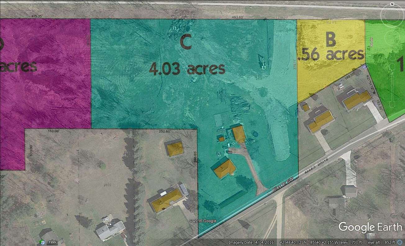 3.7 Acres of Improved Commercial Land for Lease in Byron Center, Michigan