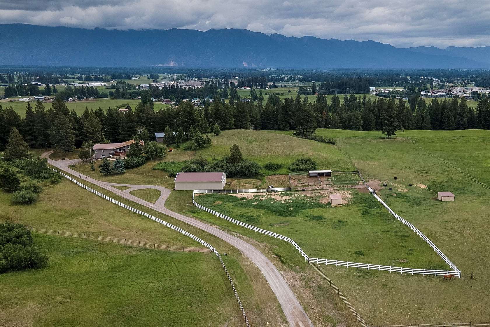 10 Acres of Land with Home for Sale in Kalispell, Montana