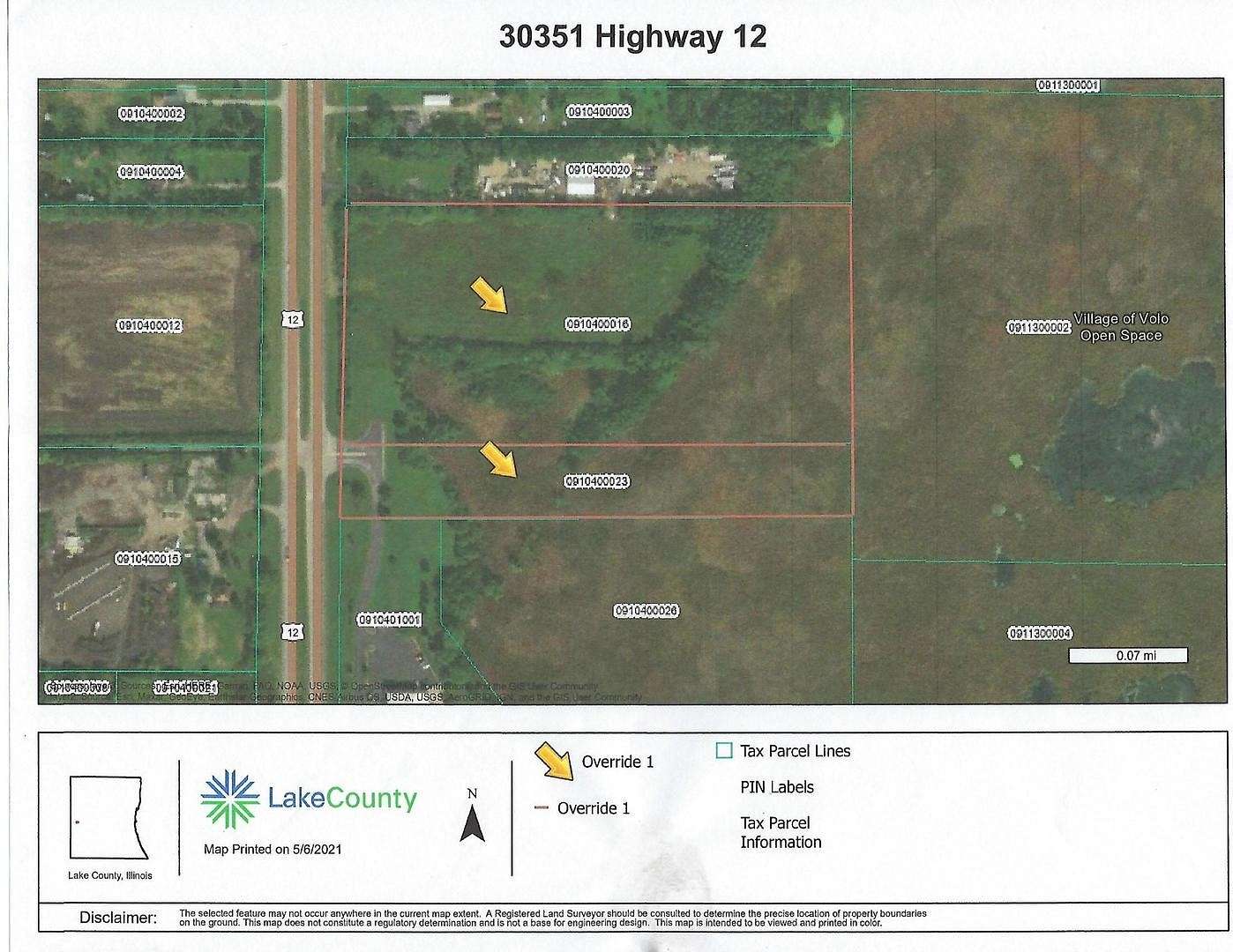 22.3 Acres of Land for Sale in Round Lake, Illinois