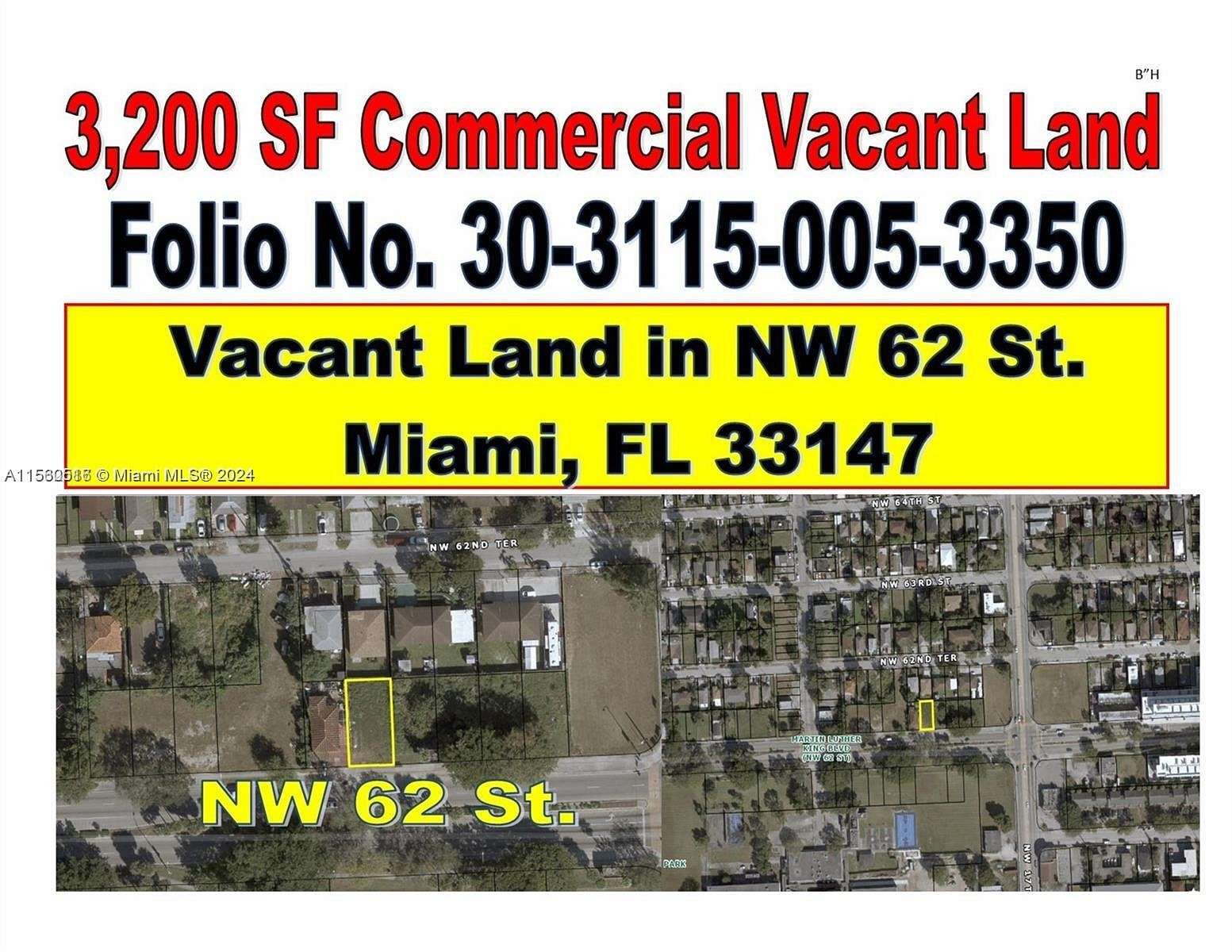 0.073 Acres of Commercial Land for Lease in Miami, Florida