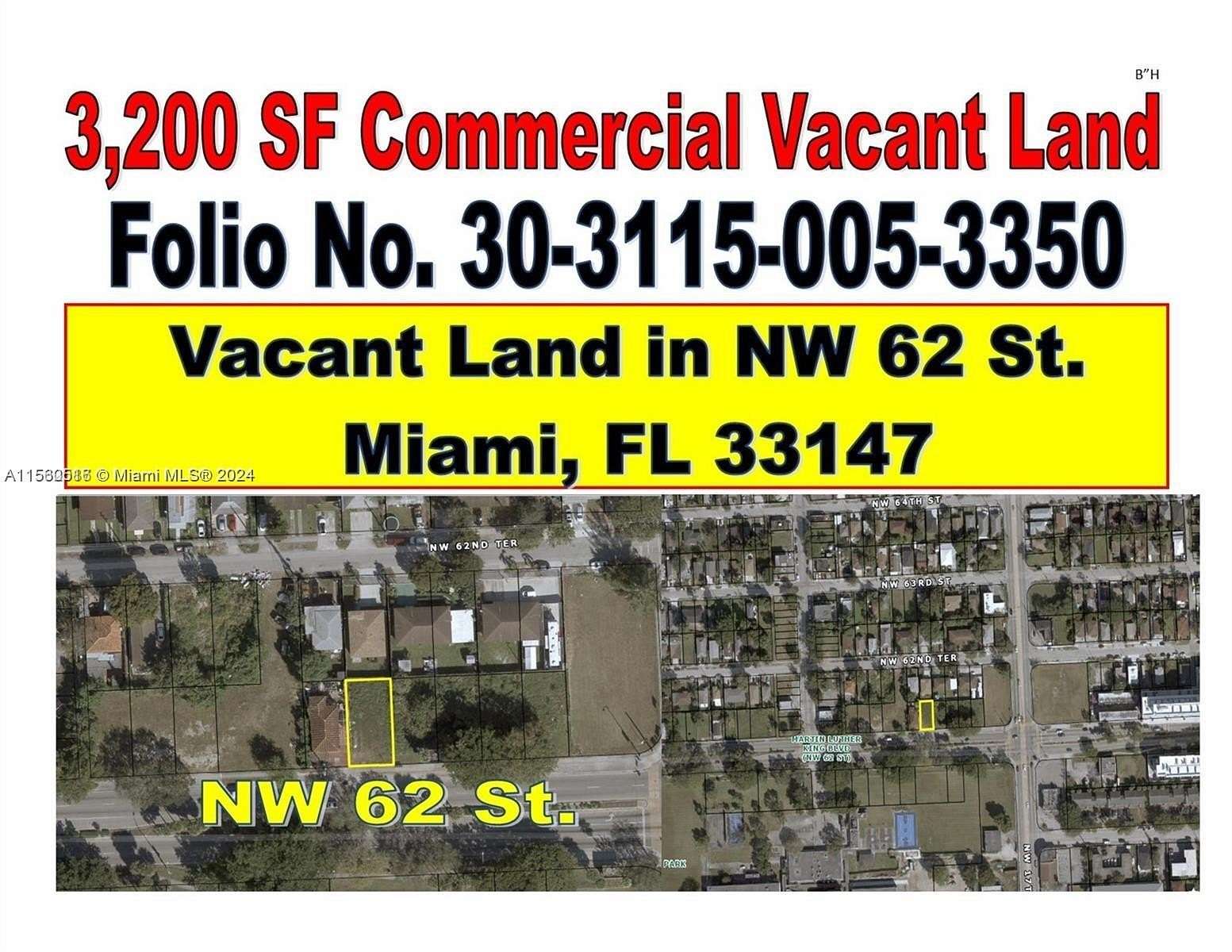0.07 Acres of Commercial Land for Sale in Miami, Florida