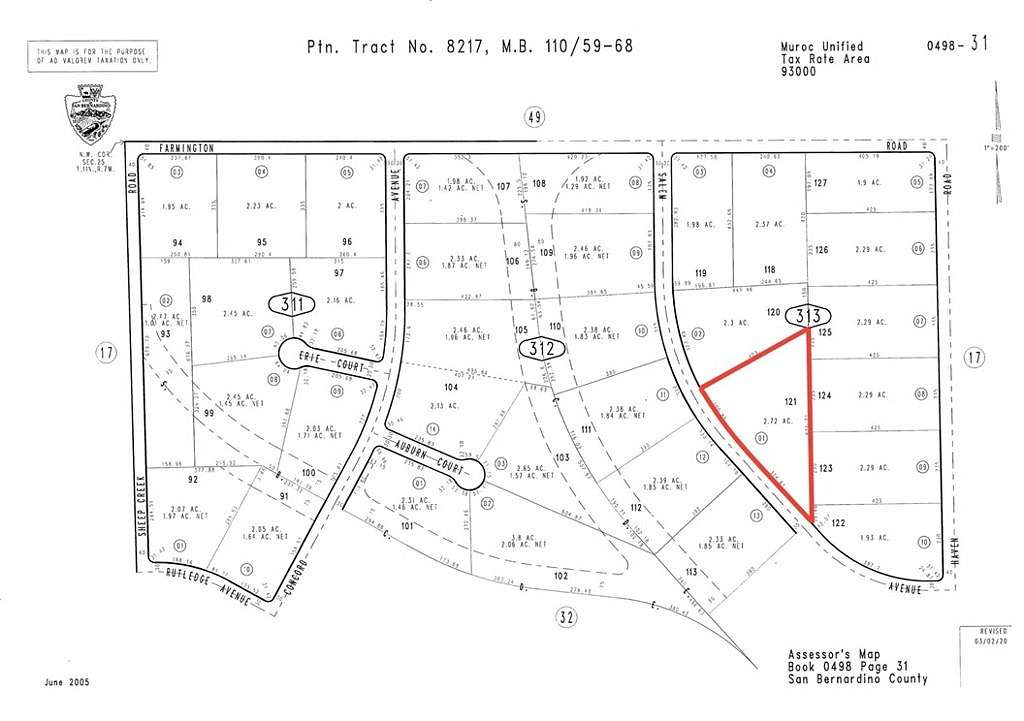 2.7 Acres of Land for Sale in Boron, California