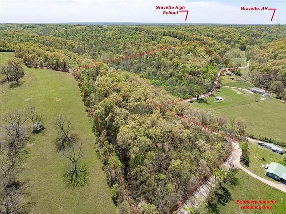22.4 Acres of Recreational Land for Sale in Gravette, Arkansas