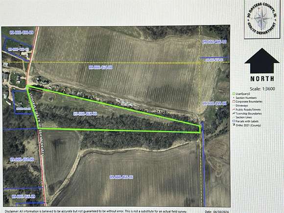 10.6 Acres of Land for Sale in Hanover, Illinois