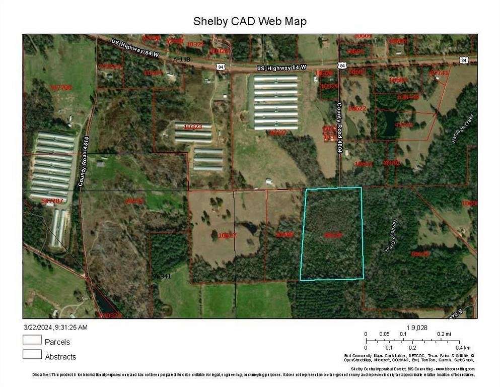 24 Acres of Land for Sale in Timpson, Texas