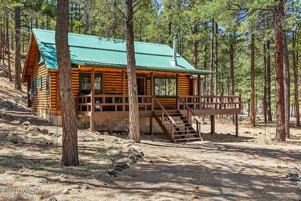 4 Acres of Residential Land with Home for Sale in Greer, Arizona