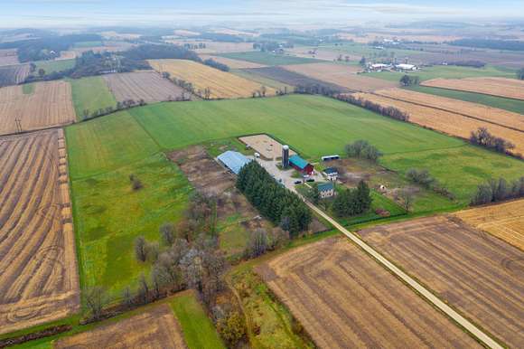 38.9 Acres of Agricultural Land with Home for Sale in Watertown, Wisconsin