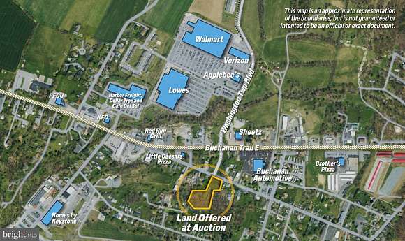2.7 Acres of Commercial Land for Auction in Waynesboro, Pennsylvania