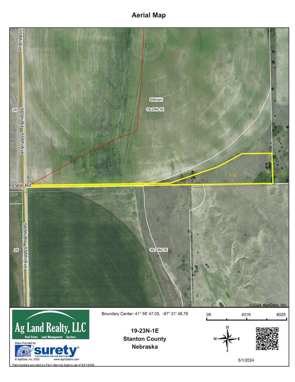 5 Acres of Residential Land for Sale in Norfolk, Nebraska
