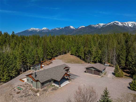 5 Acres of Residential Land with Home for Sale in Kalispell, Montana