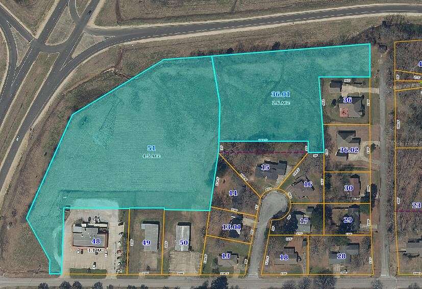 7.1 Acres of Land for Sale in Tupelo, Mississippi