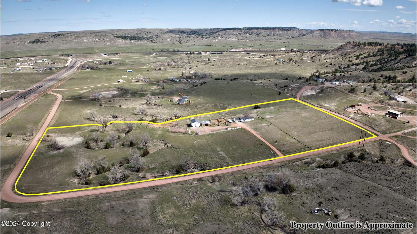 20 Acres of Agricultural Land with Home for Sale in Rozet, Wyoming