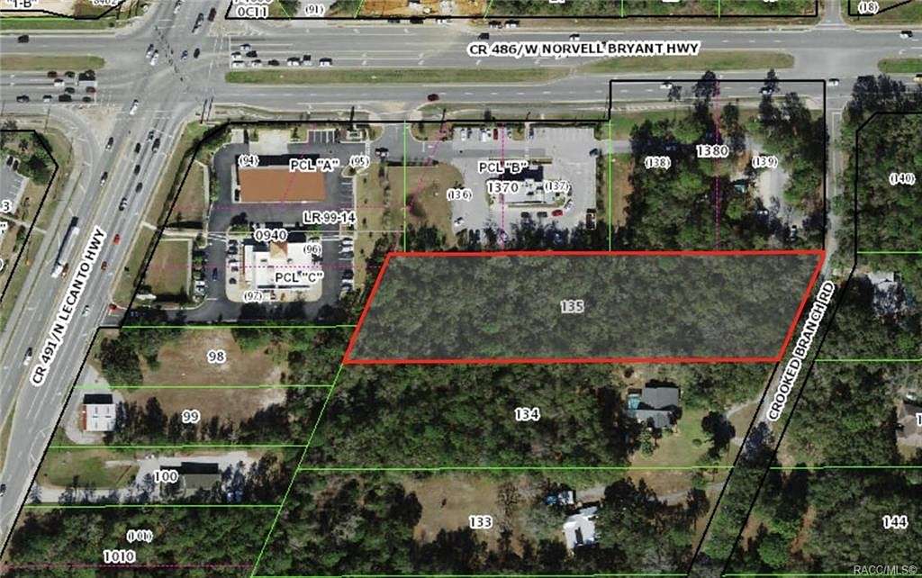 2.5 Acres of Land for Sale in Lecanto, Florida