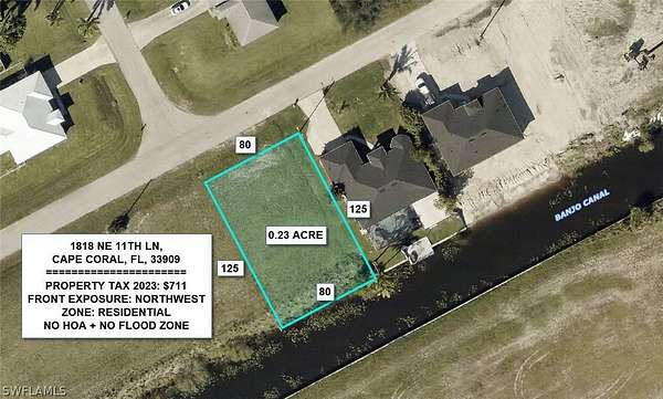 0.23 Acres of Land for Sale in Cape Coral, Florida