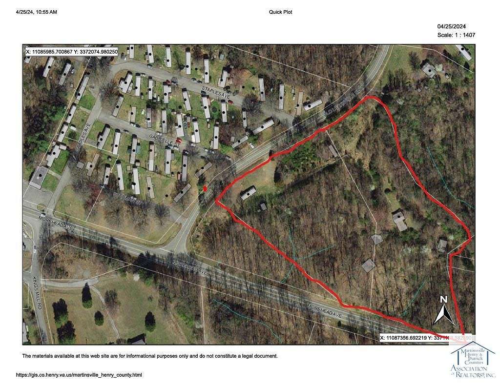 11.1 Acres of Land with Home for Sale in Ridgeway, Virginia