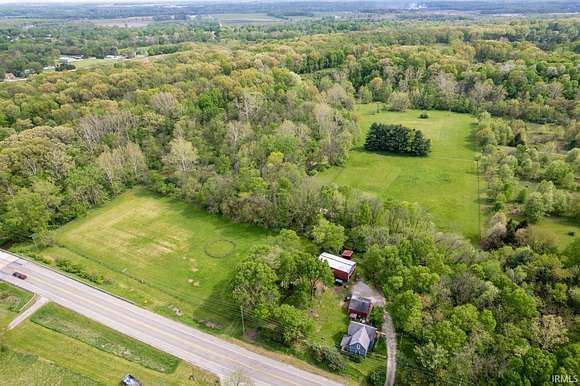21.82 Acres of Land with Home for Sale in Battle Ground, Indiana