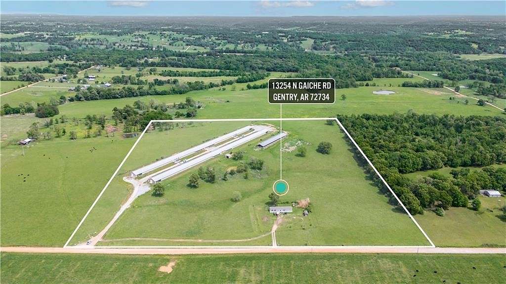 34.07 Acres of Improved Land for Sale in Gentry, Arkansas