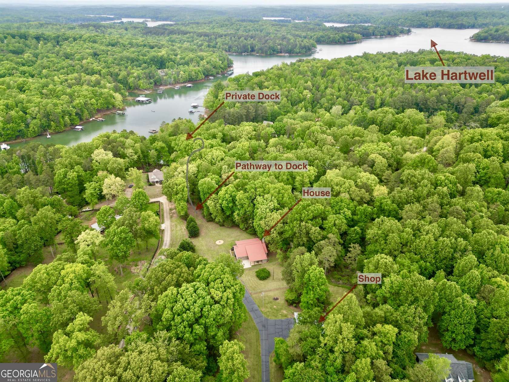 5.6 Acres of Residential Land with Home for Sale in Lavonia, Georgia
