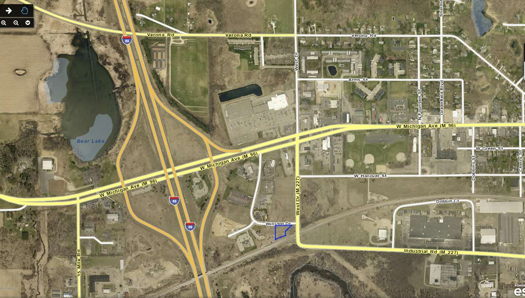 0.95 Acres of Commercial Land for Sale in Marshall, Michigan