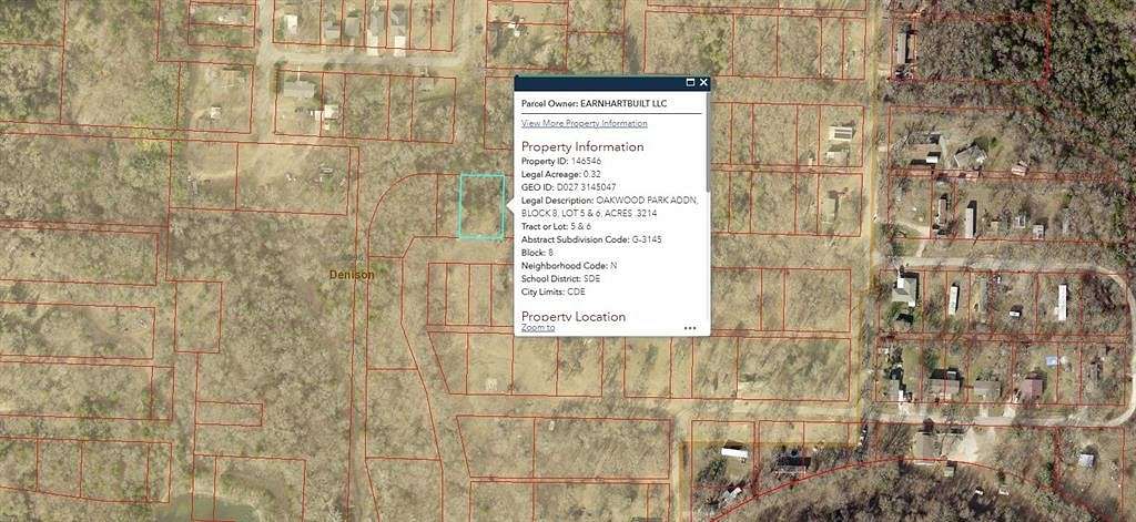 0.32 Acres of Land for Sale in Denison, Texas