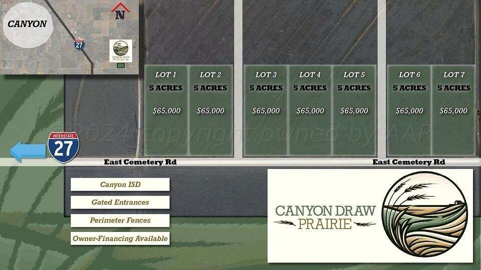 5 Acres of Residential Land for Sale in Canyon, Texas