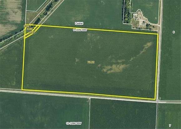 80.3 Acres of Agricultural Land for Auction in Cashel Township, Minnesota