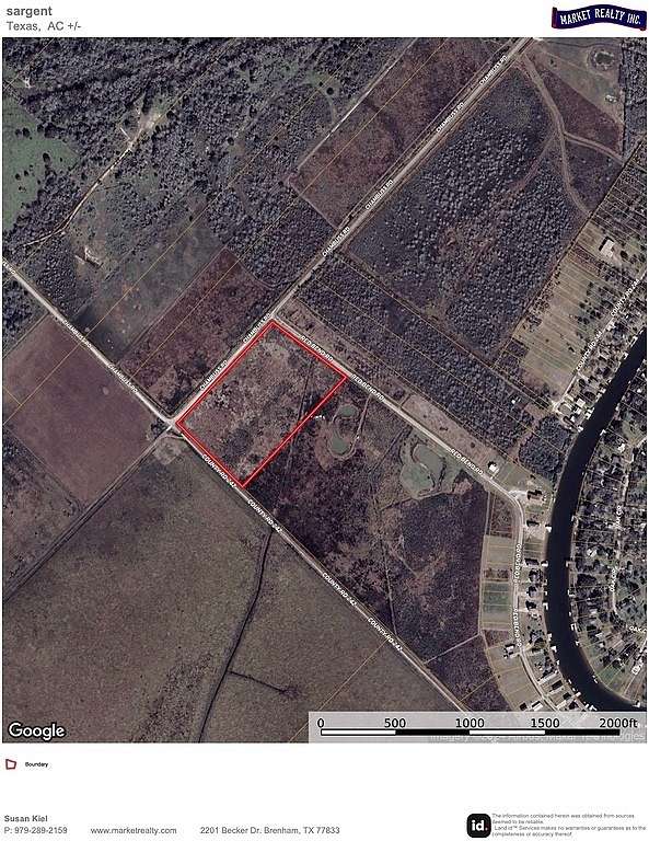 13.6 Acres of Land for Auction in Sargent, Texas