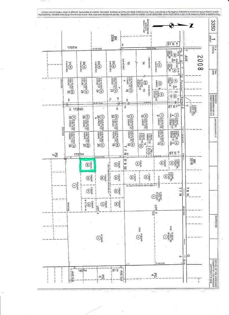 2.7 Acres of Land for Sale in Lancaster, California