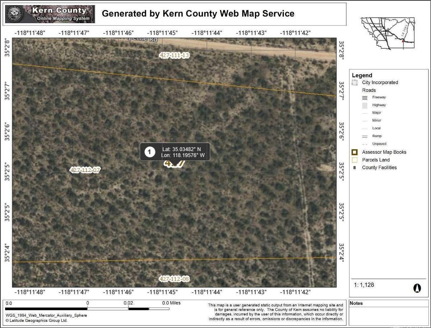 5.1 Acres of Residential Land for Sale in Mojave, California