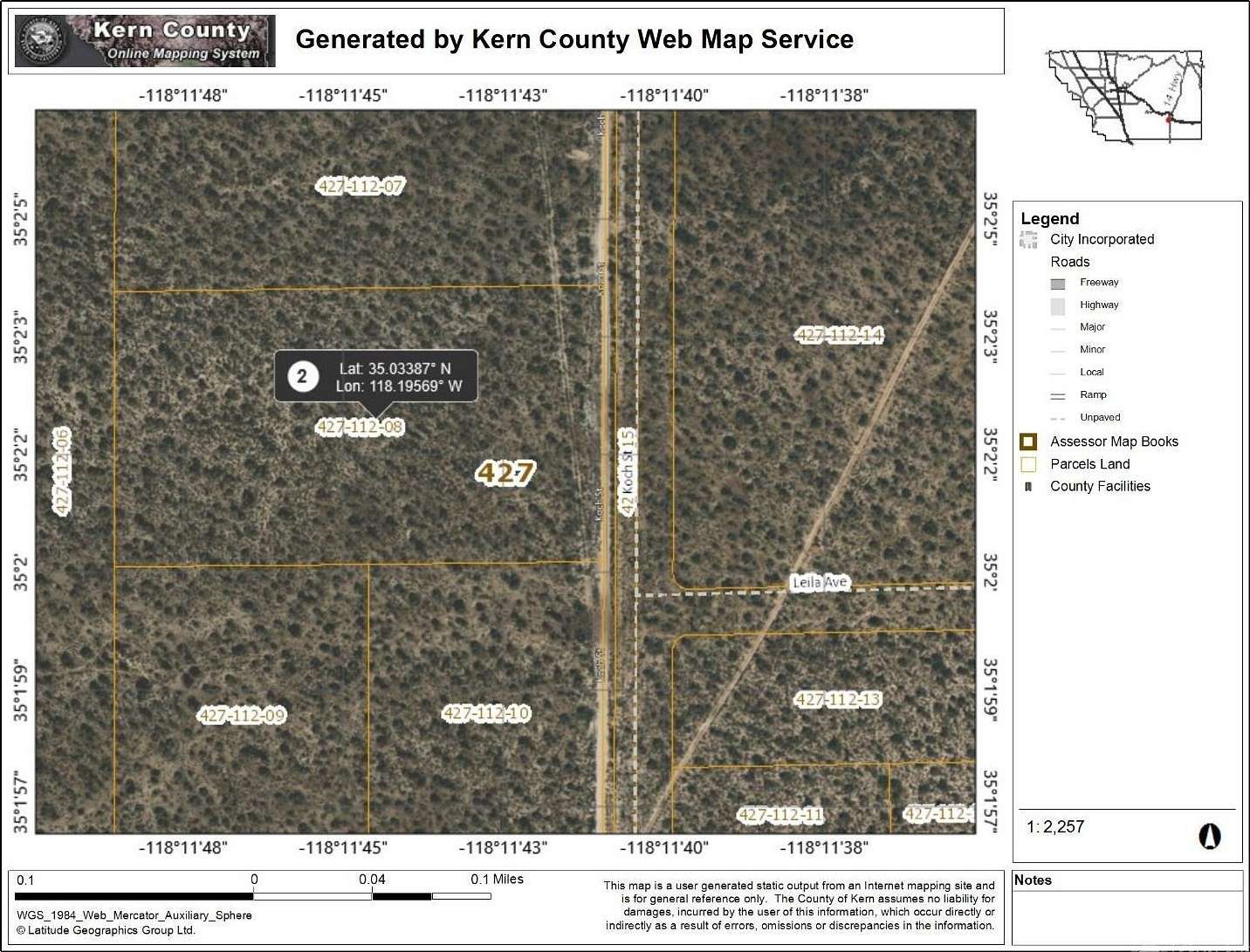 5.3 Acres of Residential Land for Sale in Mojave, California