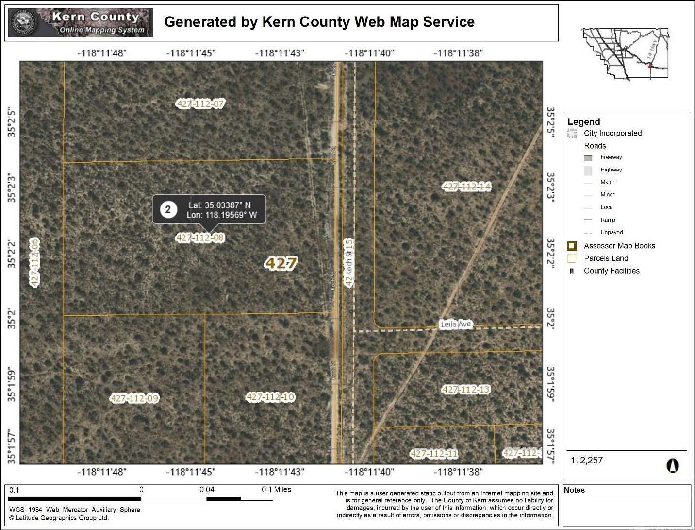 5.29 Acres of Residential Land for Sale in Mojave, California