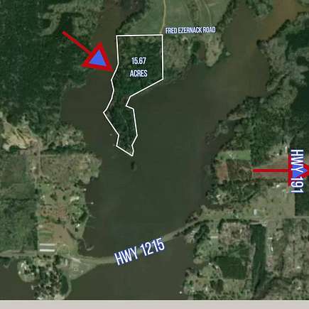 15.7 Acres of Land for Sale in Zwolle, Louisiana